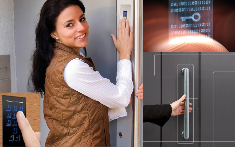 finger print scanner doors